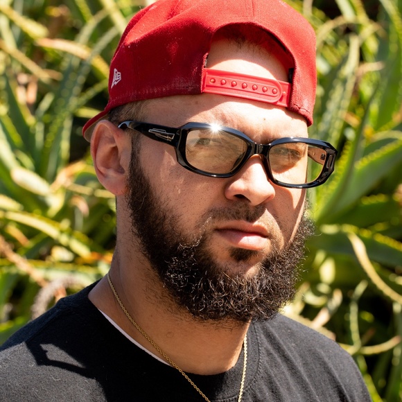 Black Clear Tint Retro Trendy Rectangle Men Women Square Frame Trendy Glasses - Picture 5 of 5